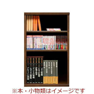 本棚 おしゃれ 収納 棚 ラック 幅60 コミックラック 家具 書籍 漫画 オープン書棚 SOK72 幅60×高さ100 ブラウン (配送員設置)