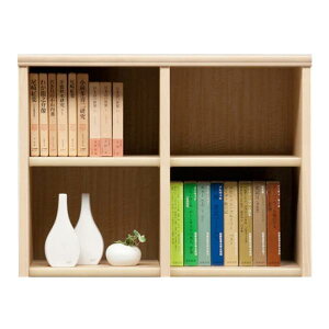 本棚 おしゃれ 収納 棚 ラック コミックラック 家具 書籍 漫画 書棚 オープン SOK72 幅100×高さ60 ナチュナル (配送員設置)