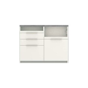 パモウナ カウンター IDA−1200R下台 W パールホワイト (配送員設置)