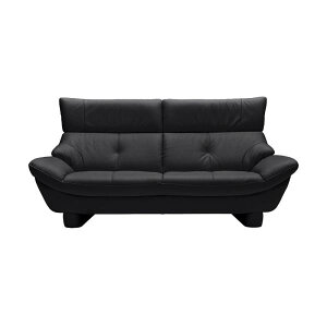 【地域限定】【カリモク】 3人掛けソファ クラウド (X496 ブラック) (配送員設置)