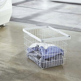 ランドリーワイヤーバスケット タワー M ホワイト ブラック 3160 3161 山崎実業　【YZ】【●】【リスト済】【241021済】