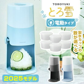 【ラッピング無料】電動とろ雪かき氷器 ブラック/ブルー DTS-B5BK DTS-B5BL かき氷機 台湾風かき氷 レシピブック付き！とろゆきふわふわかき氷機 ふわ雪トロ雪 おうち時間