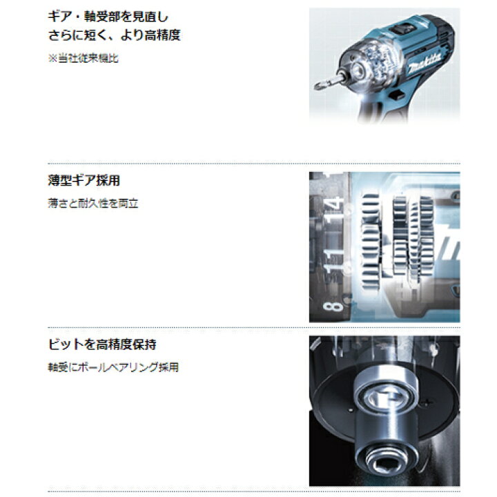 楽天市場】マキタ DF033DSHX 充電式ドライバドリル(ビットスリーブ式 
