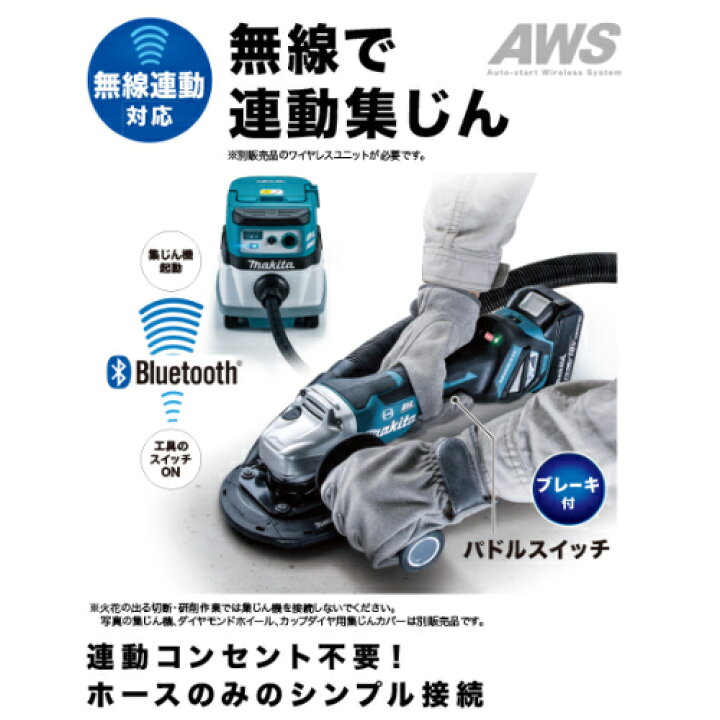 楽天市場】マキタ GA418DZ 100mm充電式ディスクグラインダ(変速 