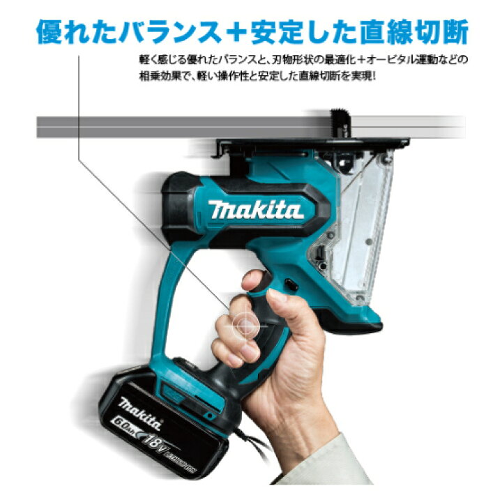 楽天市場】マキタ SD180DRGX 充電式ボードカッター 18V(6.0Ah) セット 