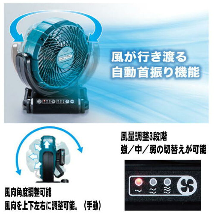 楽天市場】マキタ CF102DZ 充電式ファン(業務用扇風機) 14.4V/18V兼用