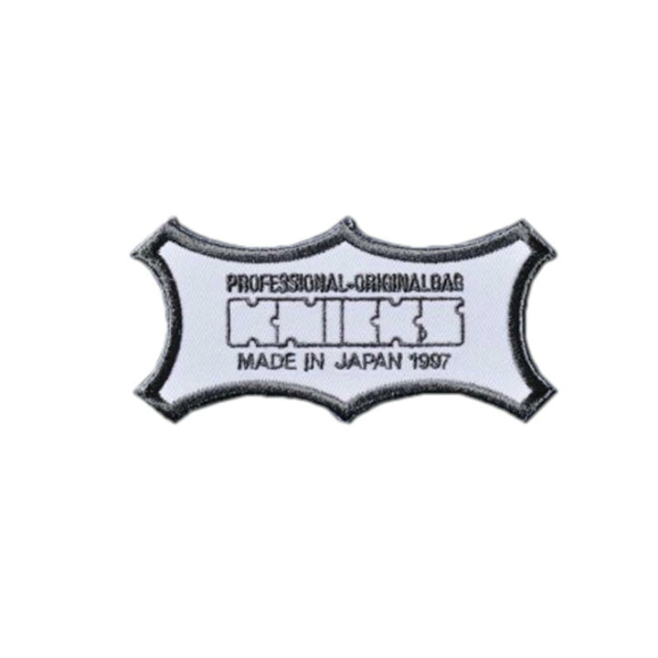 楽天市場】KNICKS ニックス W-1WB オリジナルロゴ刺繍ワッペン 白黒 ホワイトブラック 白地・黒文字 ◇ : 島道具