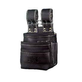 KNICKS ニックス KGB-301DDX 腰袋3段最高級硬式グローブ革チェーン式ブラック (黒) ◆
