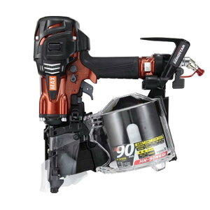 【11/1限定1,000円クーポン配布】マックス HN-90N6(D)-R 高圧用90mm釘打機(スーパーネイラ) マイスターレッド