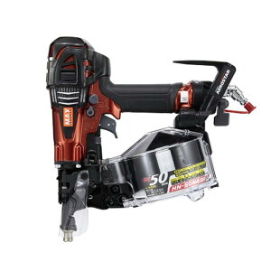 【11/1限定1,000円クーポン配布】マックス HN-50N4(D)-R 高圧用50mm釘打機(スーパーネイラ) マイスターレッド
