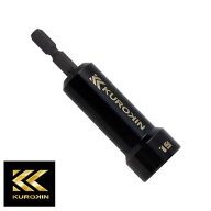 フジ矢 KUROKIN 512-19-BG セミロングソケット 対辺19mm 黒金(クロキン) ◇