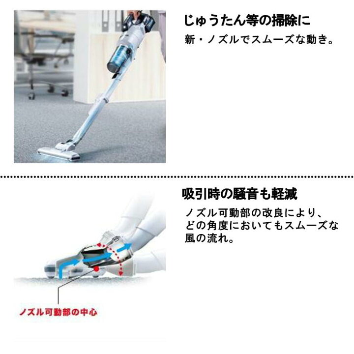 楽天市場】マキタ CL286FDZW 充電式クリーナー(掃除機) 18V 白 本体 