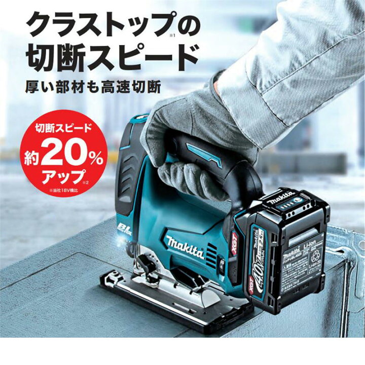 楽天市場】マキタ JV002GZ 充電式ジグソー 40Vmax 本体のみ(充電器  