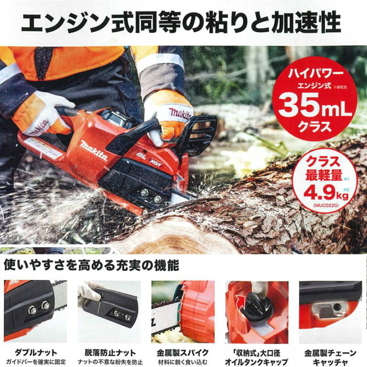 楽天市場】マキタ MUC027GZR2 350mmチェーンソー 40Vmax(充電器 