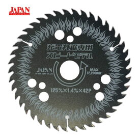 チップソージャパン BM-125RS 充電マルノコ用チップソ− スピードモデル 125×42P ●