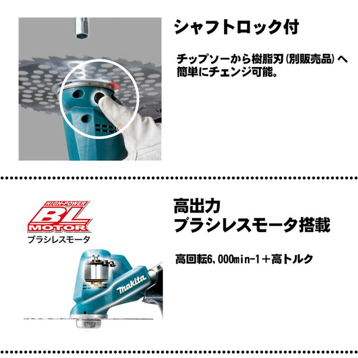 楽天市場】マキタ(makita) MUR190SDZ (Uハンドル) 充電式草刈機 18V 