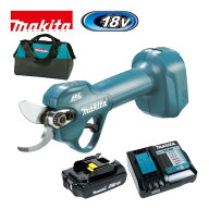 ＼上位入賞／ マキタ(makita) UP181DZ せん定ハサミ 18V (本体＋BL1820B×1個＋充電器＋トートバッグ) ◆