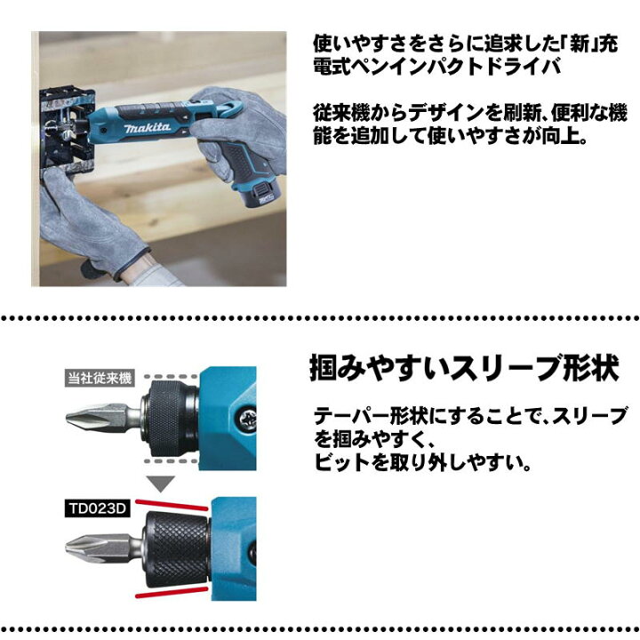 楽天市場】＼上位入賞／ 【限定カラー】 マキタ(makita) TD023DHXAP 