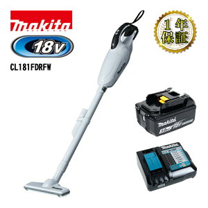 �}�L�^(makita) CL181FDRFW �[�d���N���[�i�[(�|���@) 18V �z���C�g �Z�b�g�i(�{�́EBL1830B×1�E�[�d��)(�J�v�Z�����|���@) �R�[�h���X