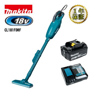 �}�L�^(makita) CL181FDRF �[�d���N���[�i�[(�|���@) 18V �� �Z�b�g�i(�{�́EBL1830B×1�E�[�d��)(�J�v�Z�����E�����^�b�`�X�C�b�`) �R�[�h���X