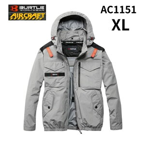 BURTLE(�o�[�g��) AC1151-AG-XL �G�A�N���t�g �����u���]�� �T�C�h�t�@�� �A�b�V���O���[ XL�T�C�Y (�� �t�@���t���E�F�A�E�ՔM�E�n�[�l�X�Ή�) ��