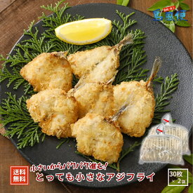 【訳アリ品】とっても小さなアジフライ60枚（30枚入×2袋）アジフライ アジ 鯵 国産 不揃い 規格外 お弁当に 冷凍 海士町 島風生活 CAS フードロス