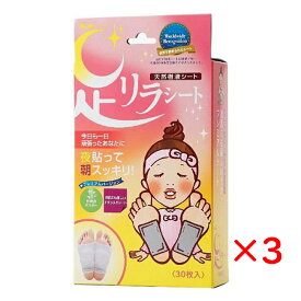 樹の恵 足リラシート 天然樹液シート 竹樹液 チタンシート 3箱セット(90枚) フットケア 送料無料