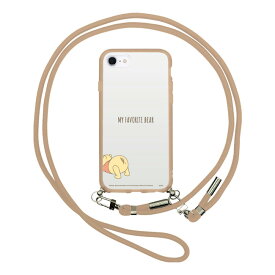 ディズニー iPhoneSE(第3世代/第2世代)/8/7/6s/6対応 IIIIfit Loop クリア 携帯ケース スマホケース ショルダー カバー DNG-176PO(くまのプーさん) 送料無料