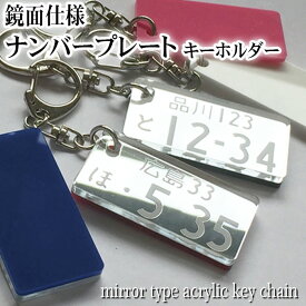 ナンバープレート 送料無料 ネームプレート ネームタグ ナンバー 鏡面 number plate 名入れ 名札 キーホルダー pg3 かわいい 名前入れ おしゃれ 文字入れ かっこいい ちちの日 父の日 記念品 ノベルティ