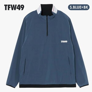 TFW49 REVERSIBLE STRETCH HALF ZIP (S.BLUE×BK) [T042420009] | StEFA