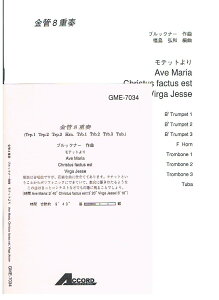 �y�� ����8�d�t ���e�b�g��� Ave Maria�^Christus factus est�^Virga Jesse �^ �A�R�[�h�o��