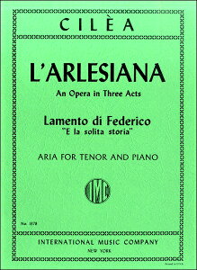 楽譜 VOC11191輸入 F.チレア/フェデリコの嘆き / ロケットミュージック