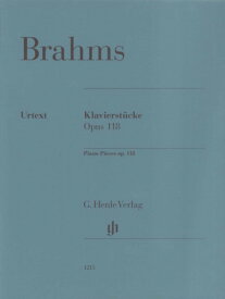 楽譜 （1215）ブラームス 6つの小品 Op．118 （原典版／ヘンレ社） JOHANNES BRAHMS Piano Pieces op. 118 Katri ／ ヘンレー