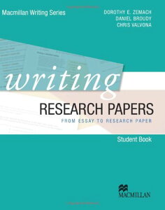 Writing Research Papers Student Book ^ }N~GfP[V(JPT)