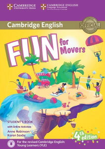 Fun for Starters Movers and Flyers 4th Edition Movers Student�fs Book with audio with online activit �^ �P���u���b�W��w�o��(JPT)