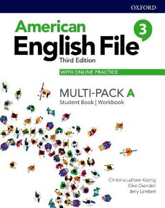 American English File 3rd Edition Level 3 Student Book/Workbook Multi-Pack A with Online Practicey ^ IbNXtH[hwoŋ(JPT)
