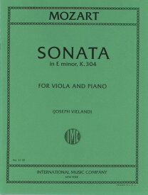 楽譜 VLS284 輸入 モーツァルト／ヴァイオリンソナタ・ホ短調・K．304（ヴィオラで演奏可能） ／ ロケットミュージック
