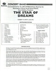 楽譜 WSC8183 輸入 夢の星（スコアのみ）《輸入吹奏楽譜》 ／ ロケットミュージック