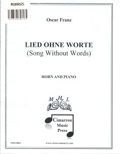 y MSOHR625 A ́iIXJ[Etcjiz+sAmjyLiedOhneWorteOp2iSongWithoutWordsjz ^ ~[WbNGCg
