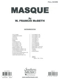 楽譜 MUNS8024 輸入 マスク（フランシス・マクベス）（スコアのみ）【Masque】 ／ ミュージックエイト