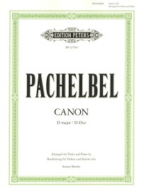 楽譜 VNS865 輸入 パッヘルベル／カノン（ヴァイオリンとピアノ）《輸入ヴァイオリン楽譜》（ペータース出版） ／ ロケットミュージック