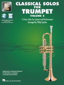 楽譜 BL880 輸入 15の簡単なクラシックソロ曲集 Vol．2（音源ダウンロード版）《輸入トランペット楽譜》 ／ ロケットミュージック