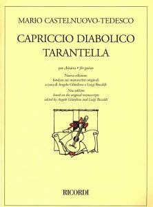 楽譜 輸入 悪魔の奇想曲とタランテラ (Guitar Solo) Capriccio Diabolico and Tarantella /Mario Castelnuovo- / (株)テーヌ商会