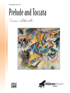 y A OtȂƃgbJ[^ Prelude and Toccata (Piano) /Dennis Alexander ^ ()e[k