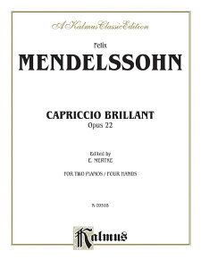 楽譜 輸入 カプリチオ・ブリランテ (2P4H) Capriccio Brillante Opus 22 /Felix Mendelssohn / (株)テーヌ商会