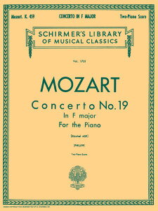 y A sAmtȑ19ԃwi2P4H^XRAj Concerto No. 19 in F Major K.459 /Wolfgang Amadeus Moz ^ ()e[k