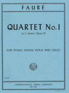 y A sAmldt 1 nZ OpD 15 iXRAj Piano Quartet No. 1 in C Minor Op. 15 /Gabriel ^ ()e[k