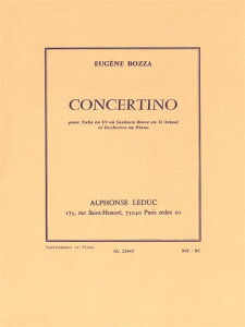 �y�� �A�� �`���[�o�\�� �R���`�F���e�B�[�m �����t�� �iTuba �� Piano�j Concertino /Eugene Bozza �^ (��)�e�[�k����