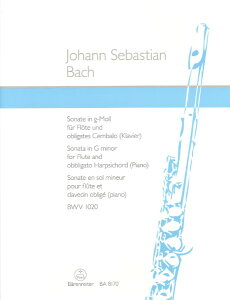 y A t[g\ t[gE\i^ gZ BWV1020 iFlute  Pianoj Sonate G minor BWV1020 (Flute & ^ ()e[k