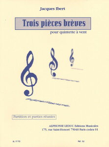y A ؊ǃATu 3̏i iWoodwind Quintetj 3 Pieces Breves /Jacques Ibert ^ ()e[k